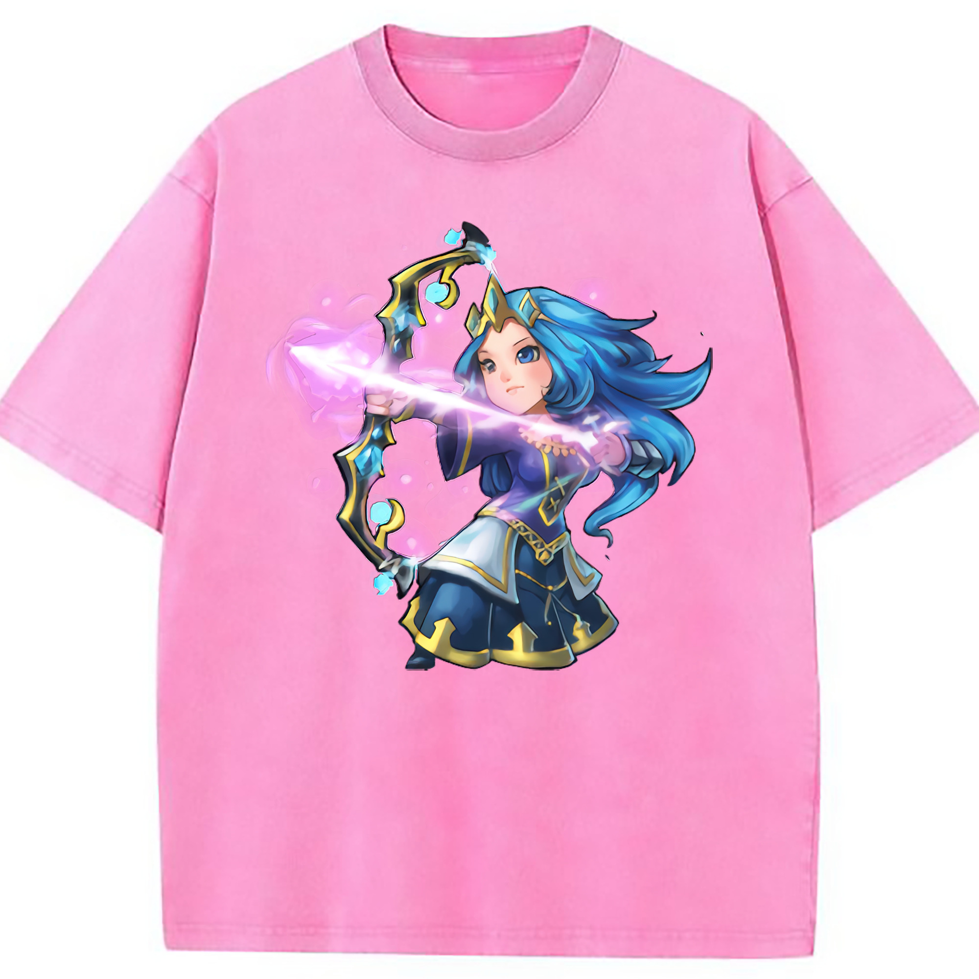 （画像用） リーグ・オブ・レジェンド League of Legends LOL 綿100% ヴィンテージ風 半袖Tシャツ（フロントプリント）